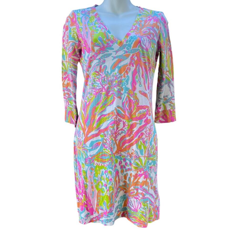Lilly Pulitzer Christie Dress in Scuba to Cuba dress - Picture 2 of 6